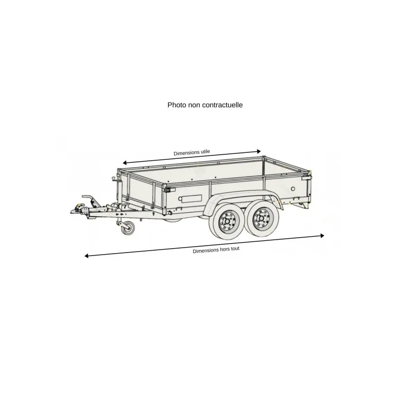 Remorque VENISE 42300 PTAC 500Kg - LIDER – Image 3