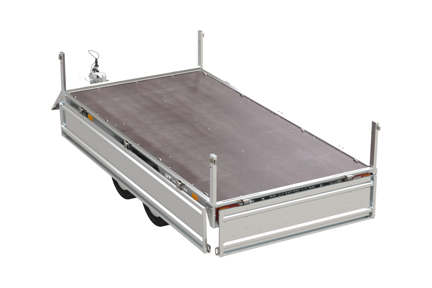 Remorque 2 essieux 304×153 UNITRAILER SOLID 300/2 PTAC 750 kg – Image 4
