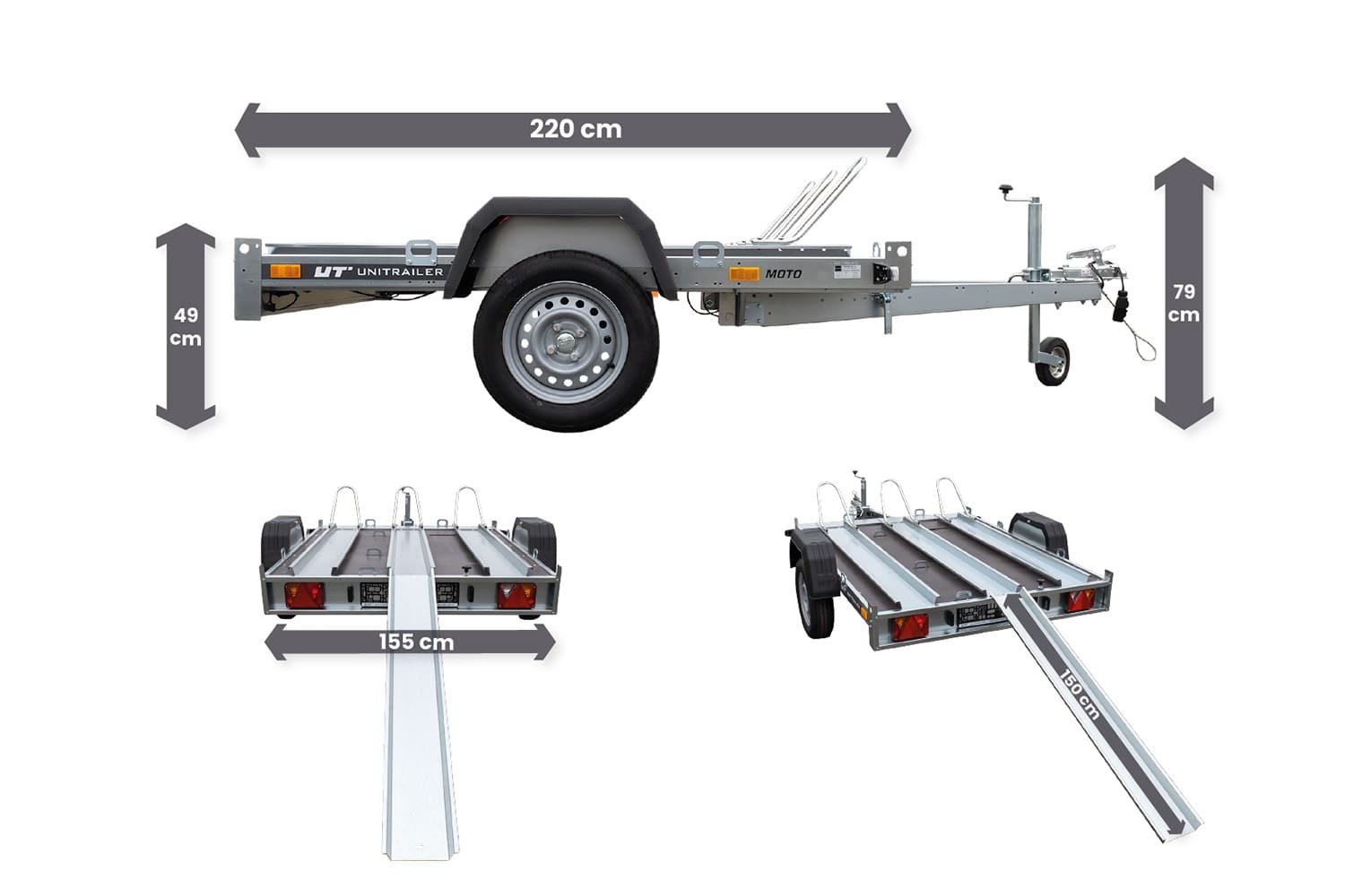 Remorque moto basculante UNITRAILER MOTO 3 – Image 12