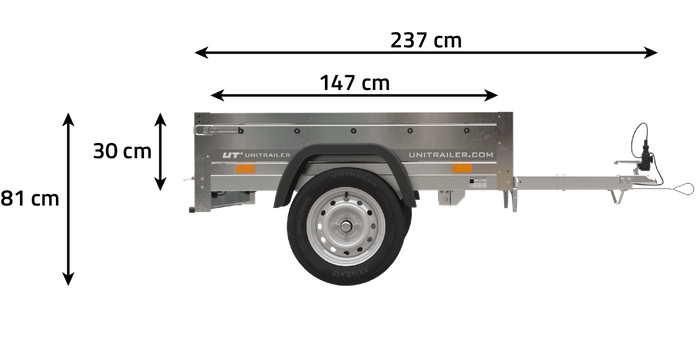 Petite remorque 150 x 106 cm Garden Trailer 150 KIPP Unitrailer – Image 9