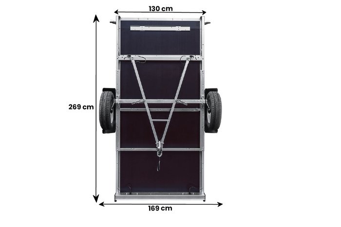 Remorque simple essieu Unitrailer GARDEN TRAILER 264 KIPP – Image 8