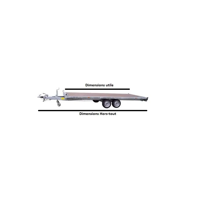 Remorque Plateau 44680 - PTAC 3500 kg - LIDER – Image 4