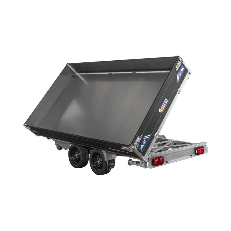 Remorque Tribenne avec pompe électrique - PTAC 3500 kg - Saris – Image 6