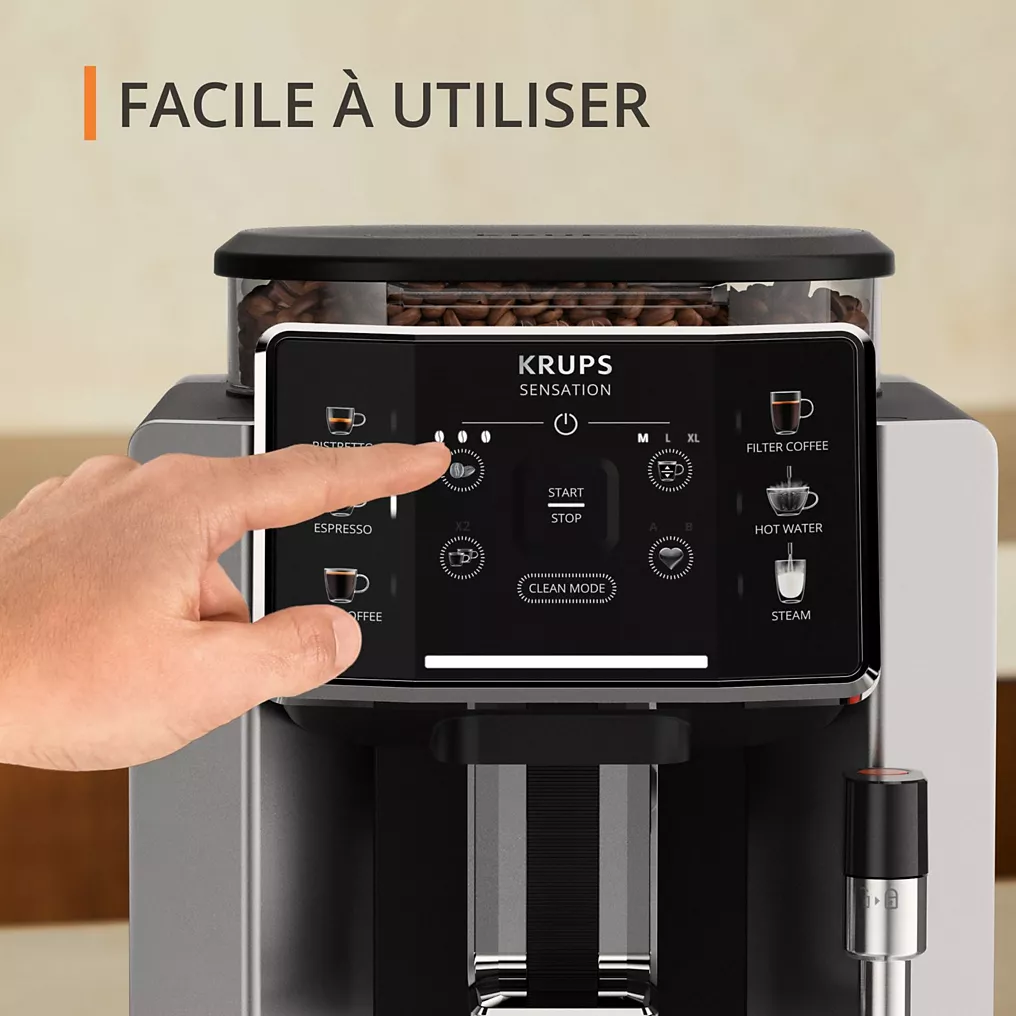 Expresso Broyeur KRUPS EA910E10 sensation silver – Image 6