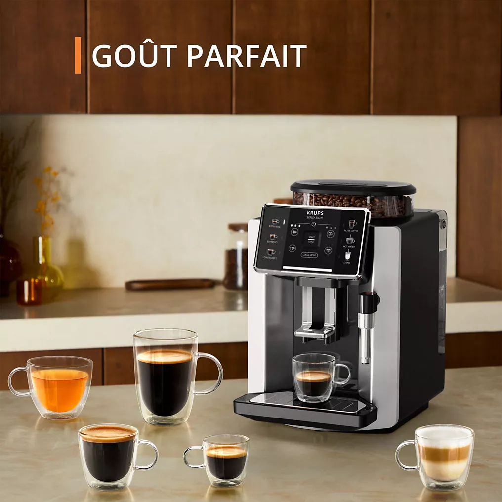 Expresso Broyeur KRUPS EA910E10 sensation silver – Image 5
