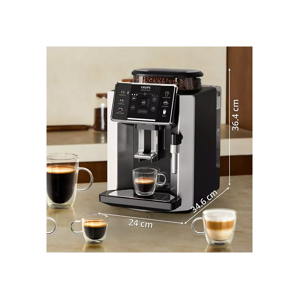 Expresso Broyeur KRUPS EA910E10 sensation silver – Image 2