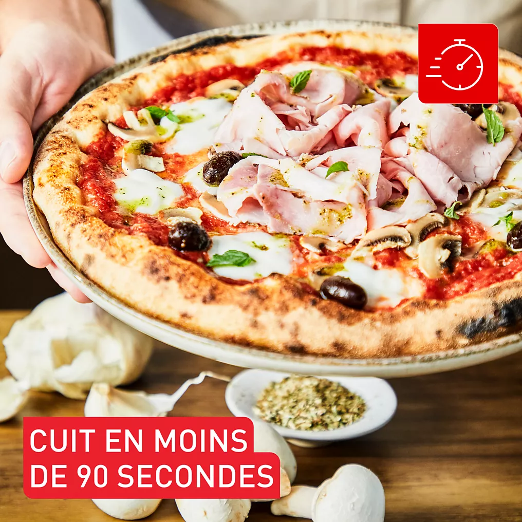Four à pizza gaz TEFAL Pronto JM412010 pizza 30 cm préchauffage 15 min, jusqu'à 400°C – Image 5