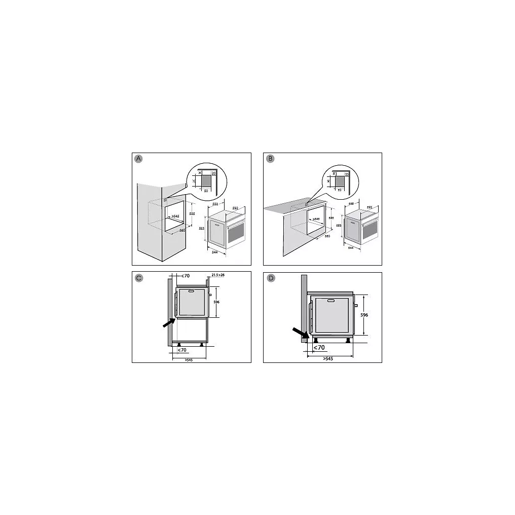 Four encastrable BRANDT BOP7534B – Image 13