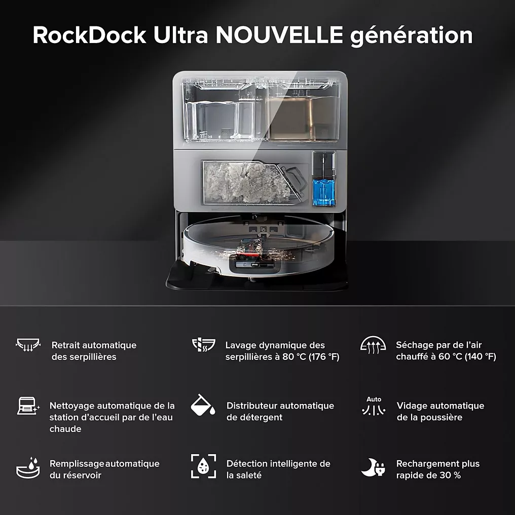 Robot Aspirateur Laveur ROBOROCK Saros 10 blanc – Image 5
