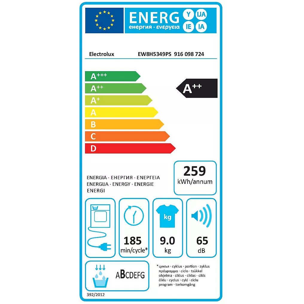 Sèche linge pompe à chaleur ELECTROLUX EW8H5349PS Reconditionné – Image 7