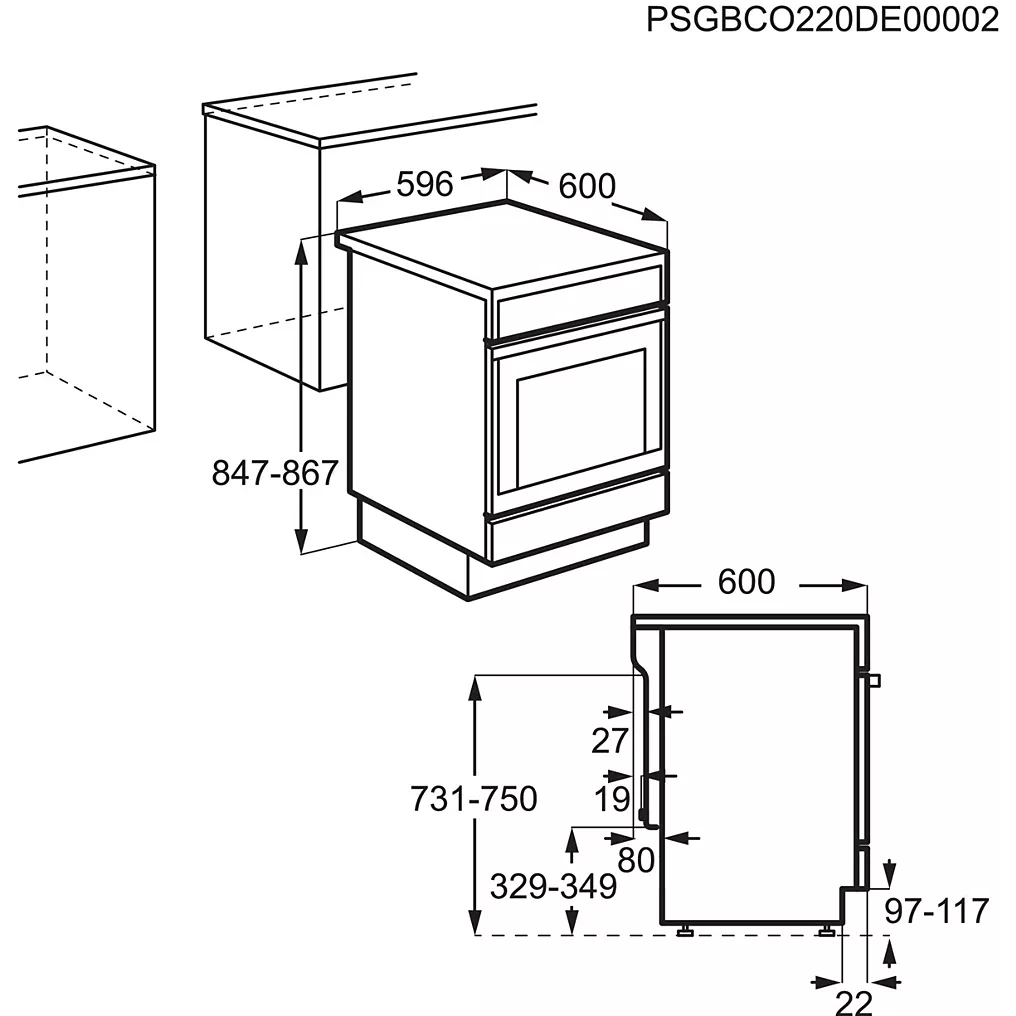 Cuisinière induction ELECTROLUX EKI64899BX Pyrolyse – Image 5