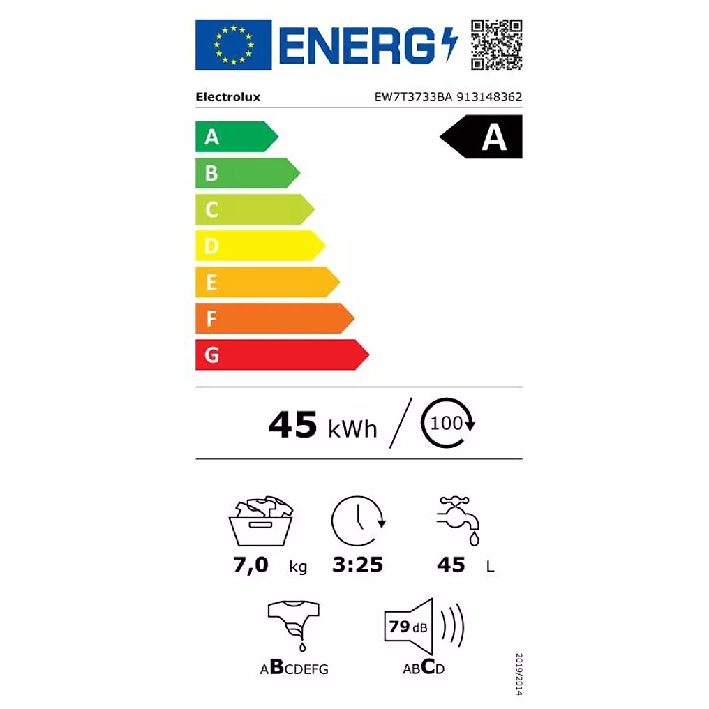 Lave linge top ELECTROLUX EW7T3733BA – Image 2