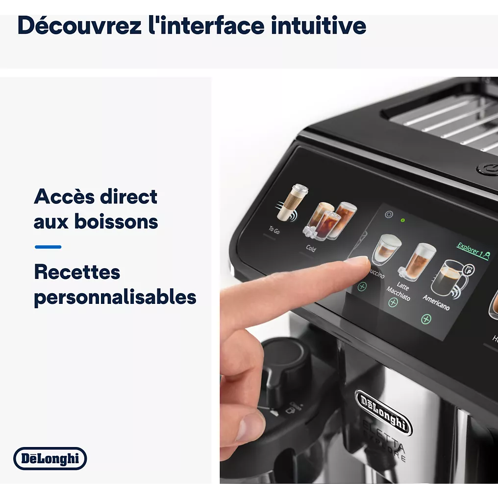 Expresso Broyeur DELONGHI ECAM450.65.G Eletta Explore Grise – Image 8