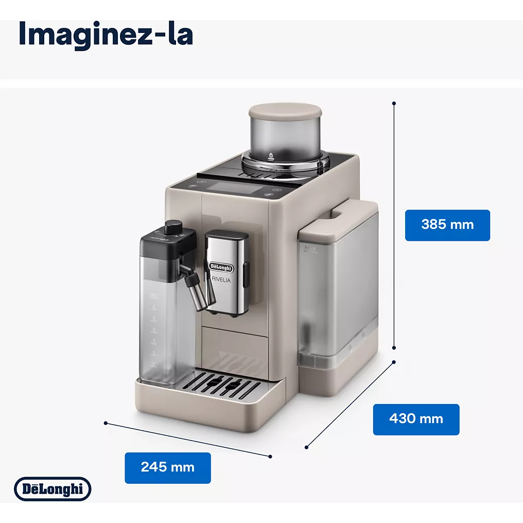 Expresso Broyeur DELONGHI FEB4455.BG Rivelia Latte Beige – Image 6