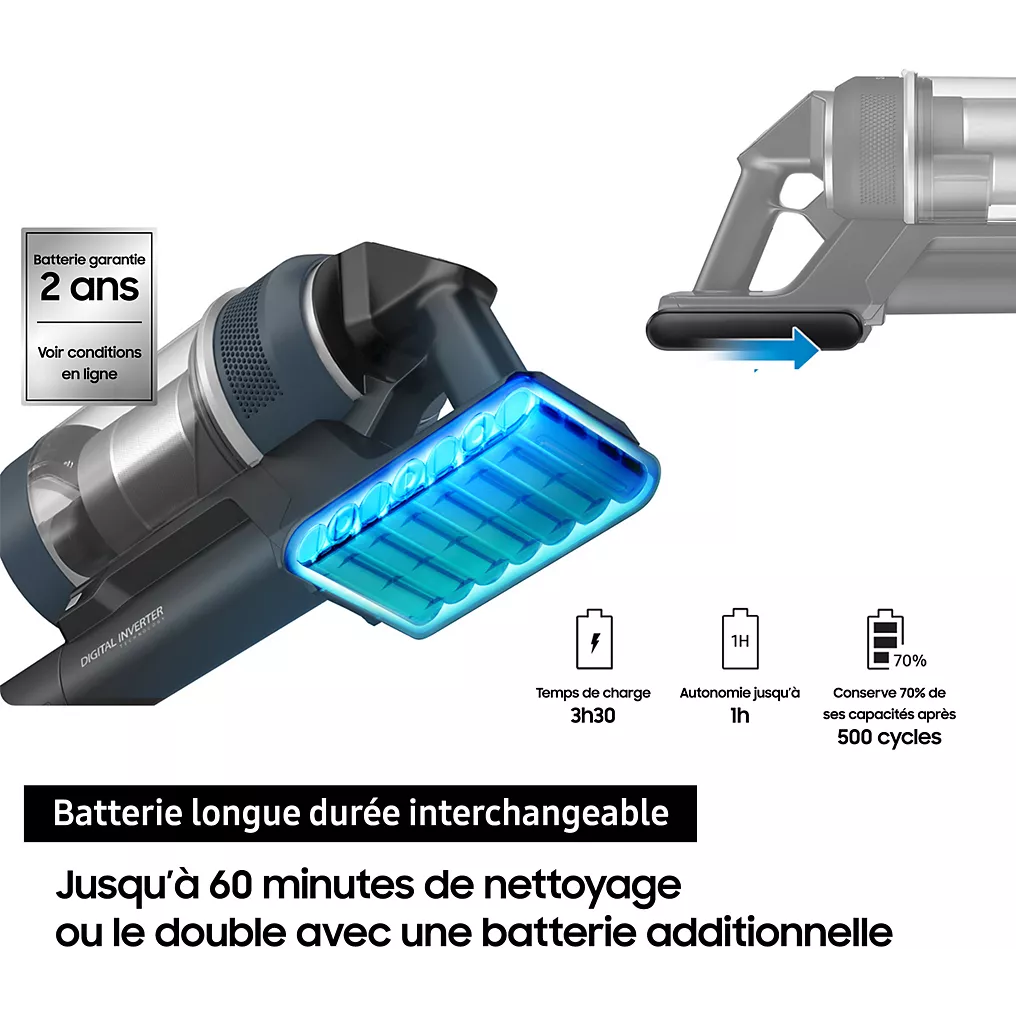 Aspirateur balai SAMSUNG Jet 85 Pro VS20C85G7TB – Image 10