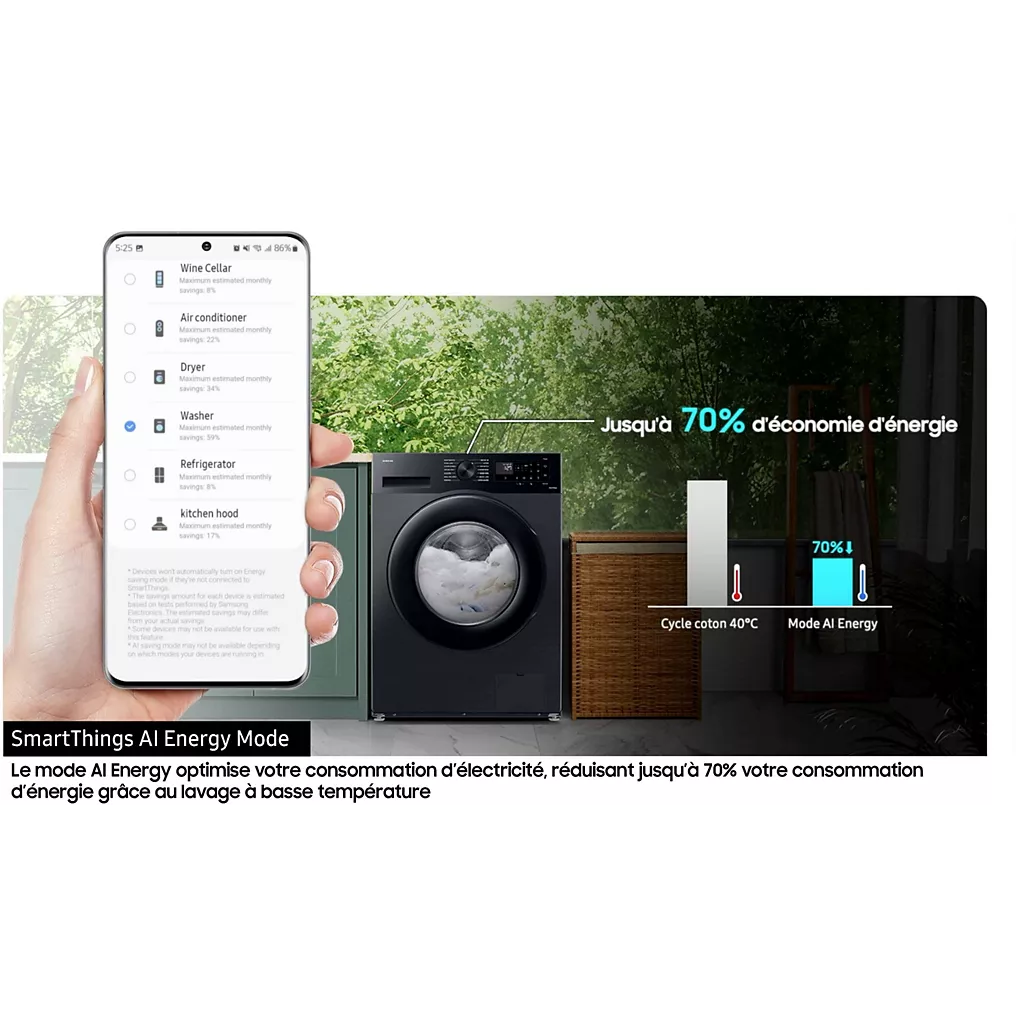 Lave linge hublot SAMSUNG WW80CGC04DAB Bespoke AI – Image 9