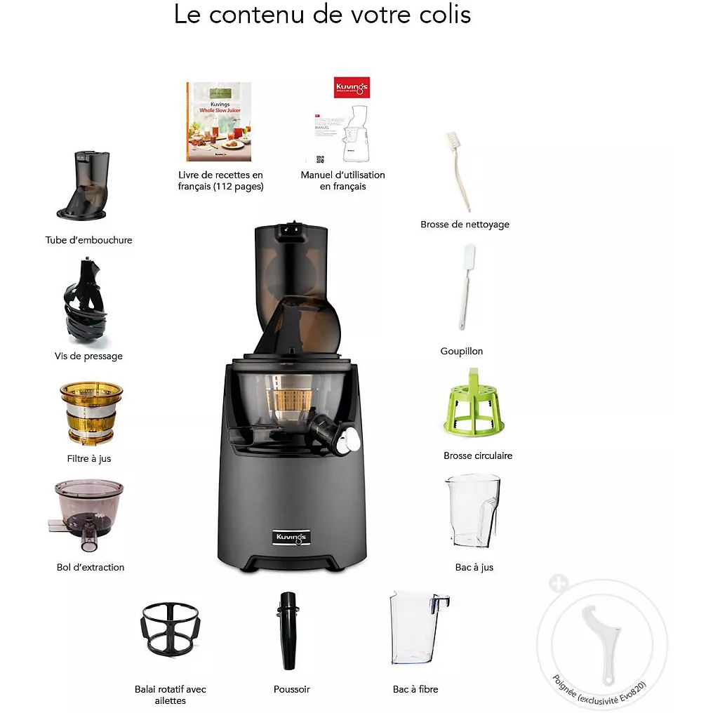 Extracteur de jus KUVINGS KSP-2478CE noir mat – Image 7