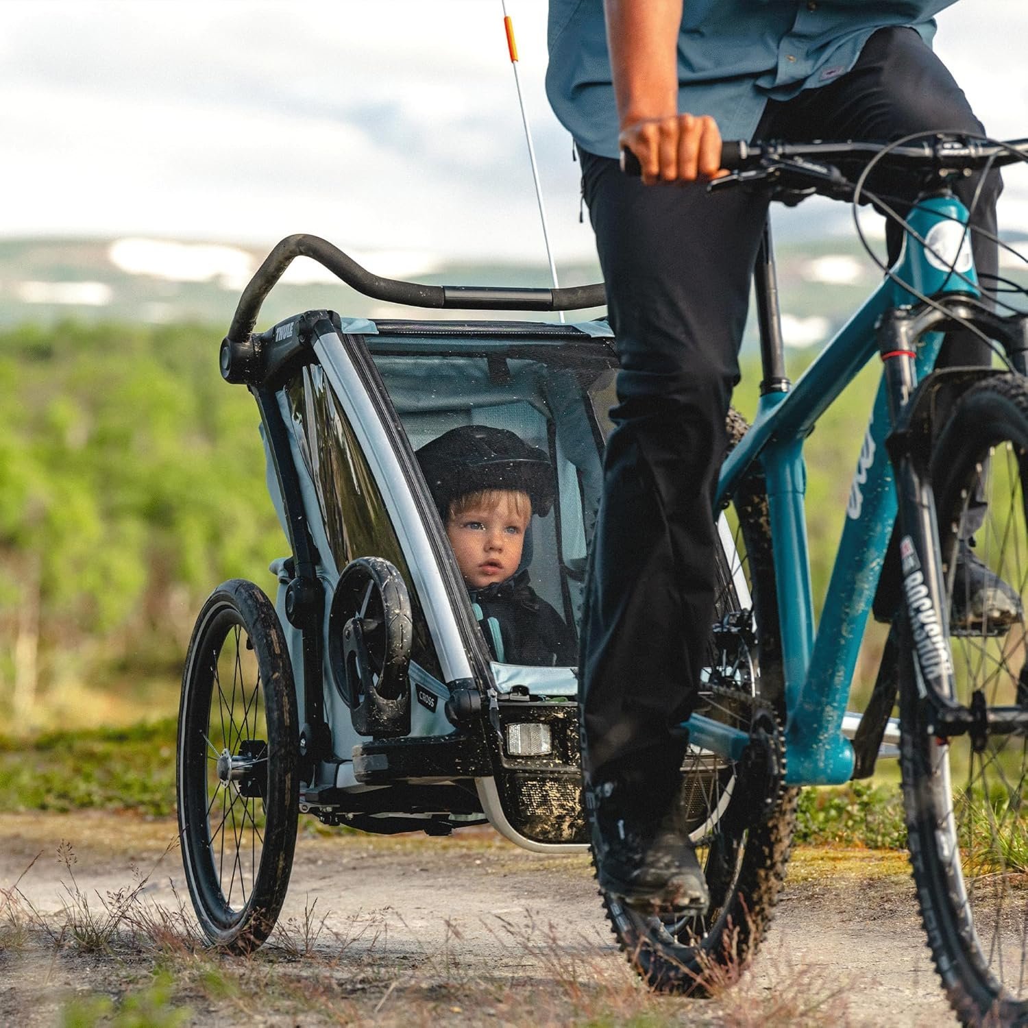 Thule Chariot Cross 1 - Remorque Vélo pour 1 Enfants - alaska – Image 3