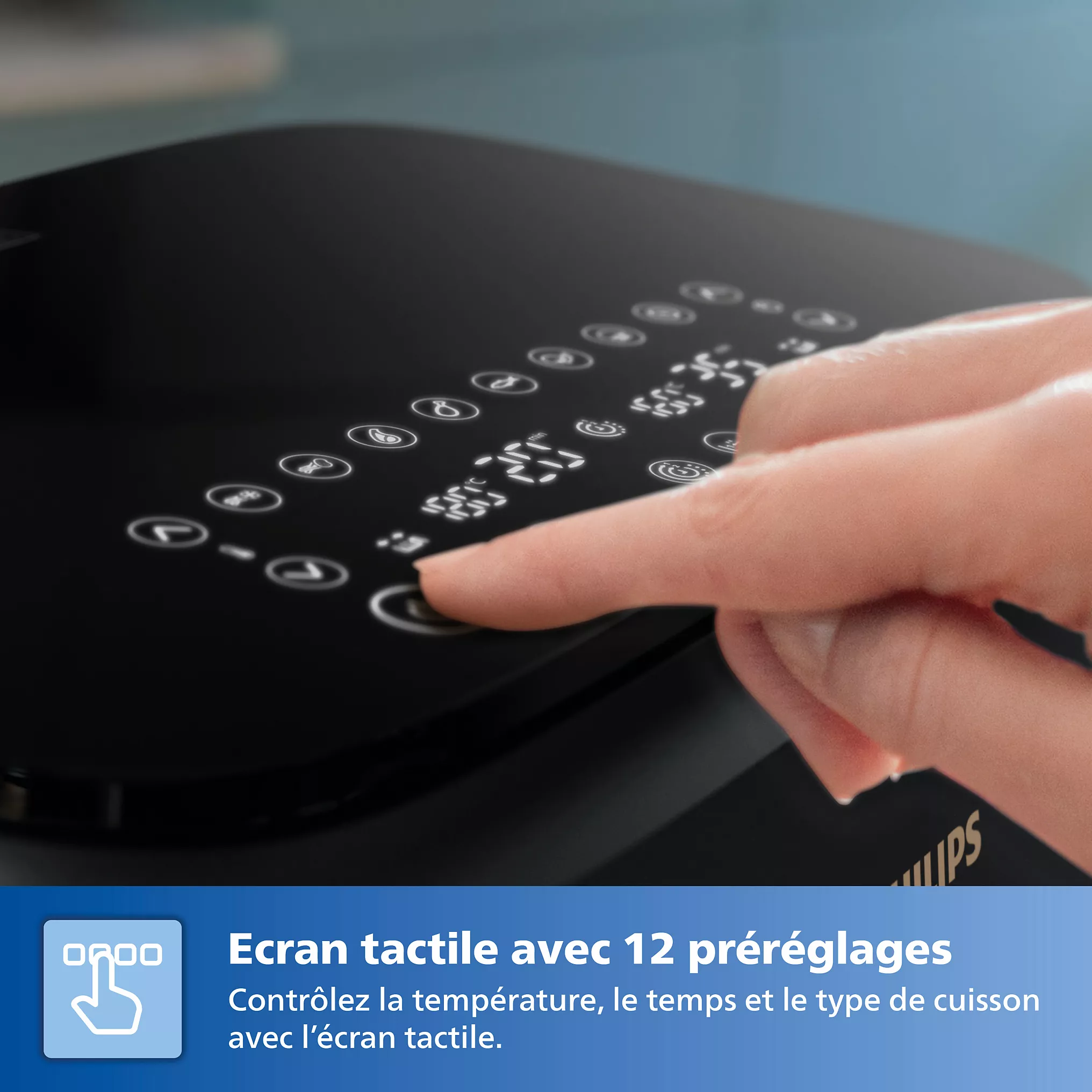 Airfryer PHILIPS Double Panier vapeur Série 5000 9,0L NA555/00 – Image 3