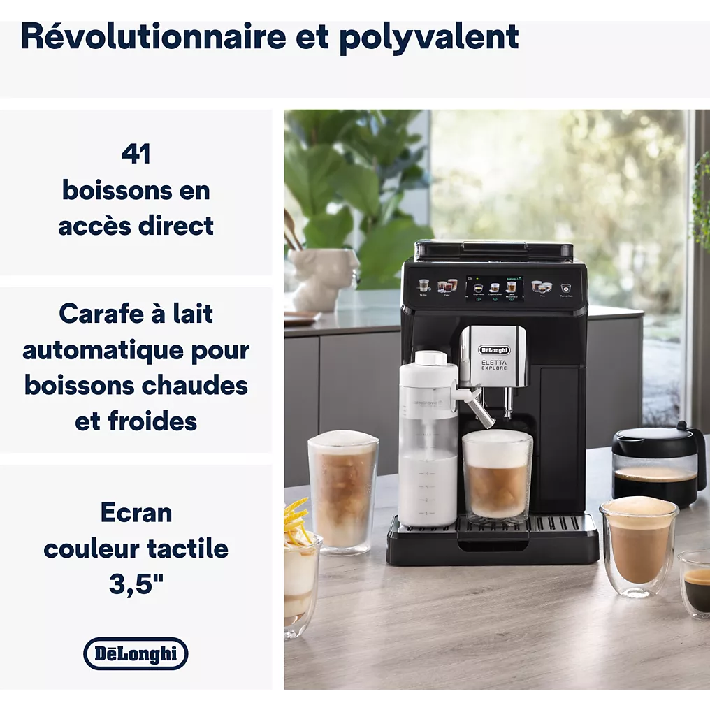 Expresso Broyeur DELONGHI ECAM450.65.G Eletta Explore Grise – Image 6