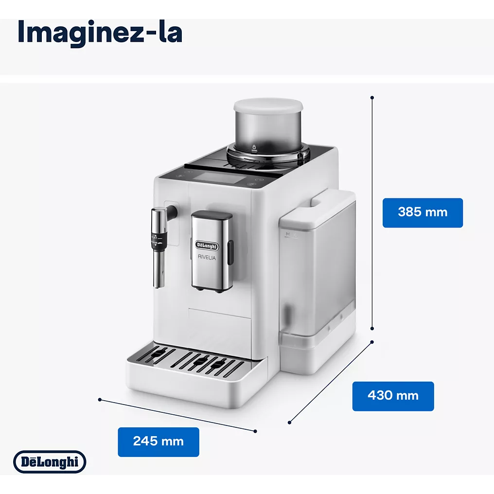 Expresso Broyeur DELONGHI FEB4435.W Rivelia Blanche – Image 6