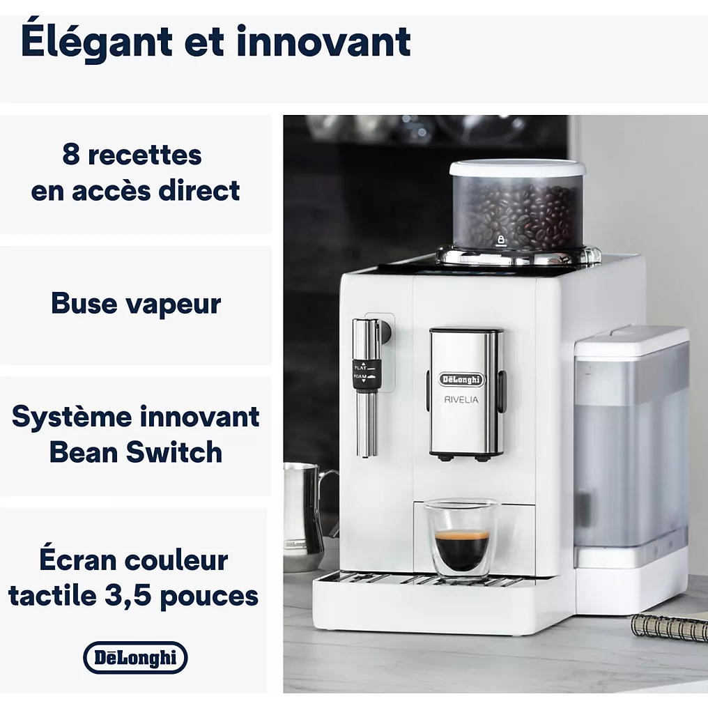 Expresso Broyeur DELONGHI FEB4435.W Rivelia Blanche – Image 8