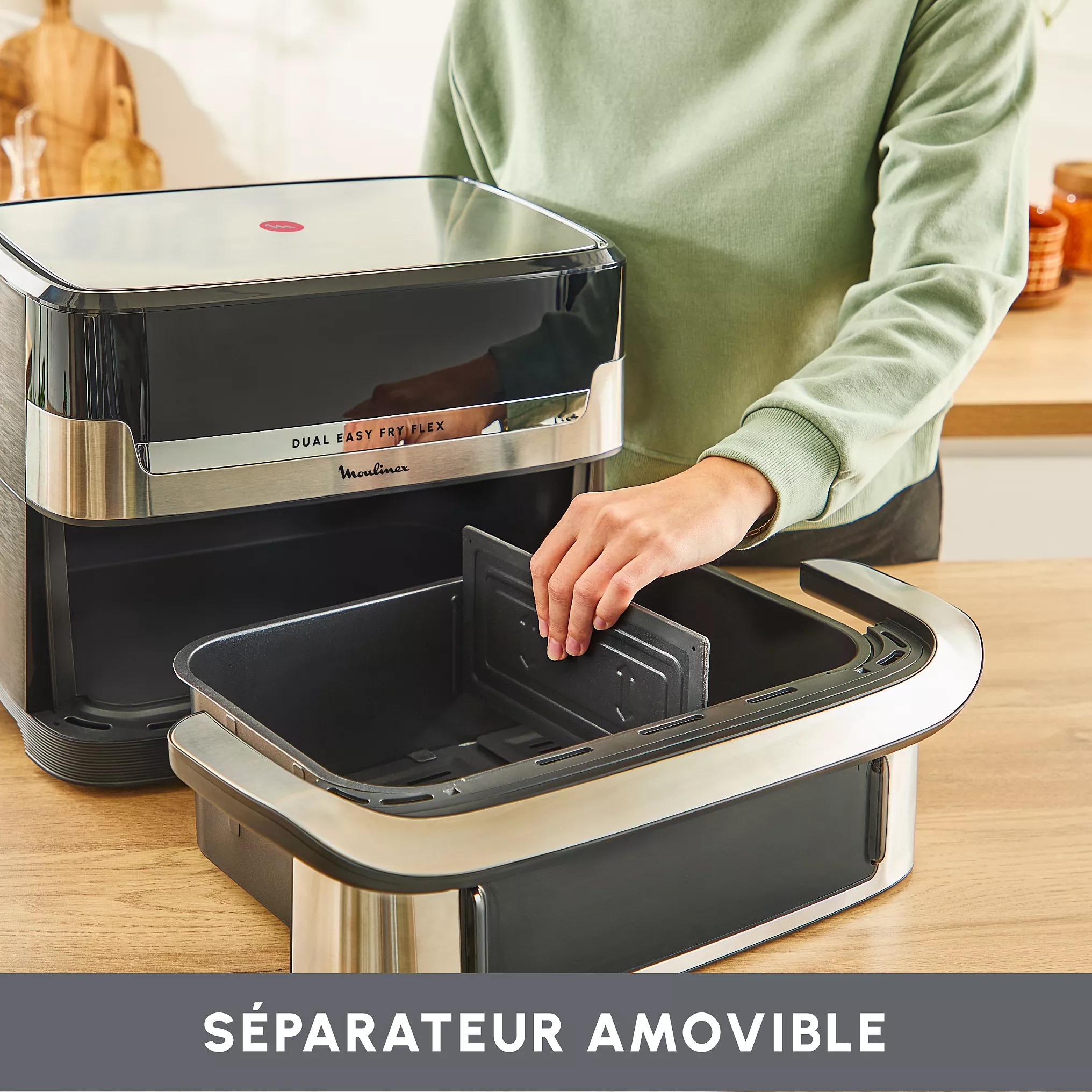 Friteuse sans huile MOULINEX Easy Fry Dual Flex EZ922DF0 – Image 4