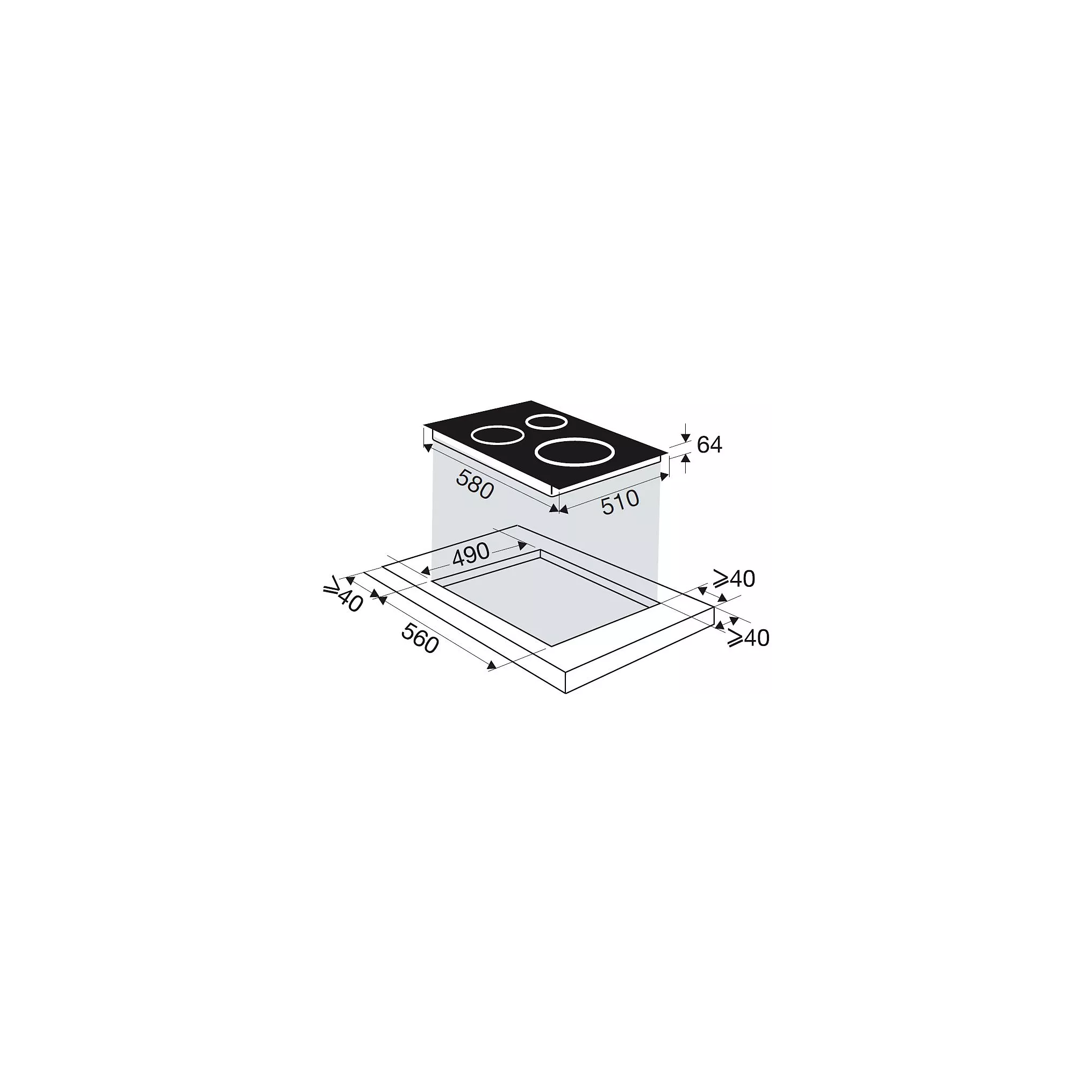 Plaque induction SAUTER SPIN4361B – Image 3