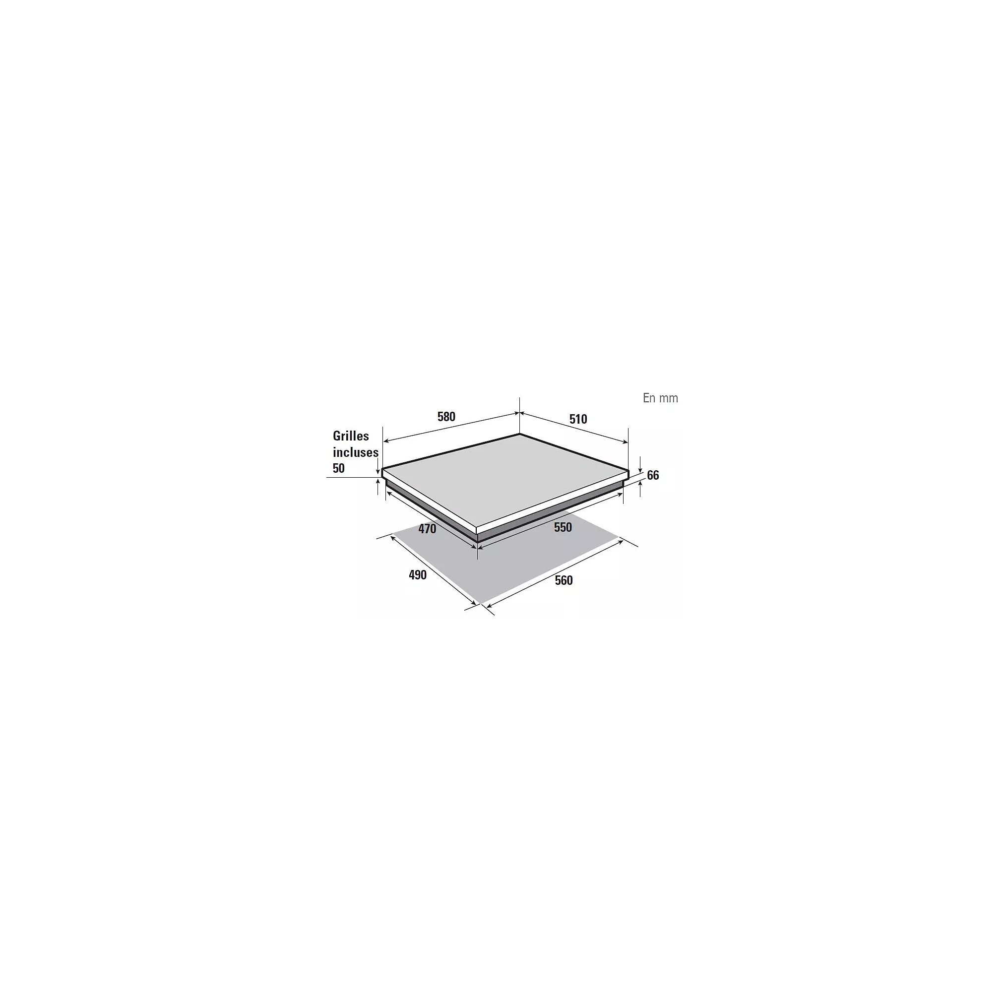 Plaque mixte induction gaz BRANDT BPI6413BM – Image 4
