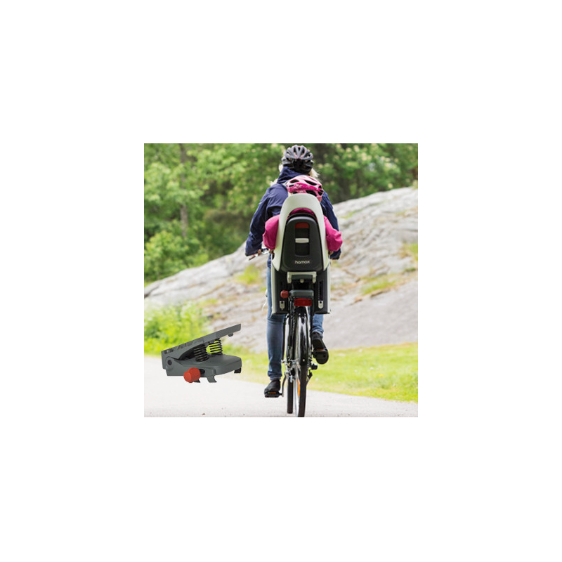 Porte-bébé vélo Hamax Caress arrière sur porte-bagages – Image 2