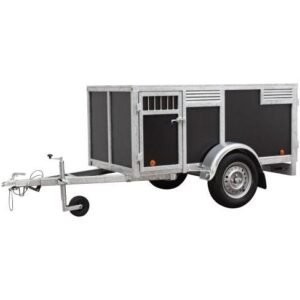 Remorque 4 chiens marron BW Trailers