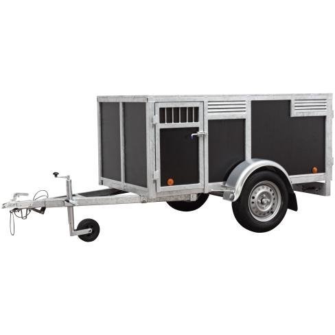 Remorque 4 chiens marron BW Trailers