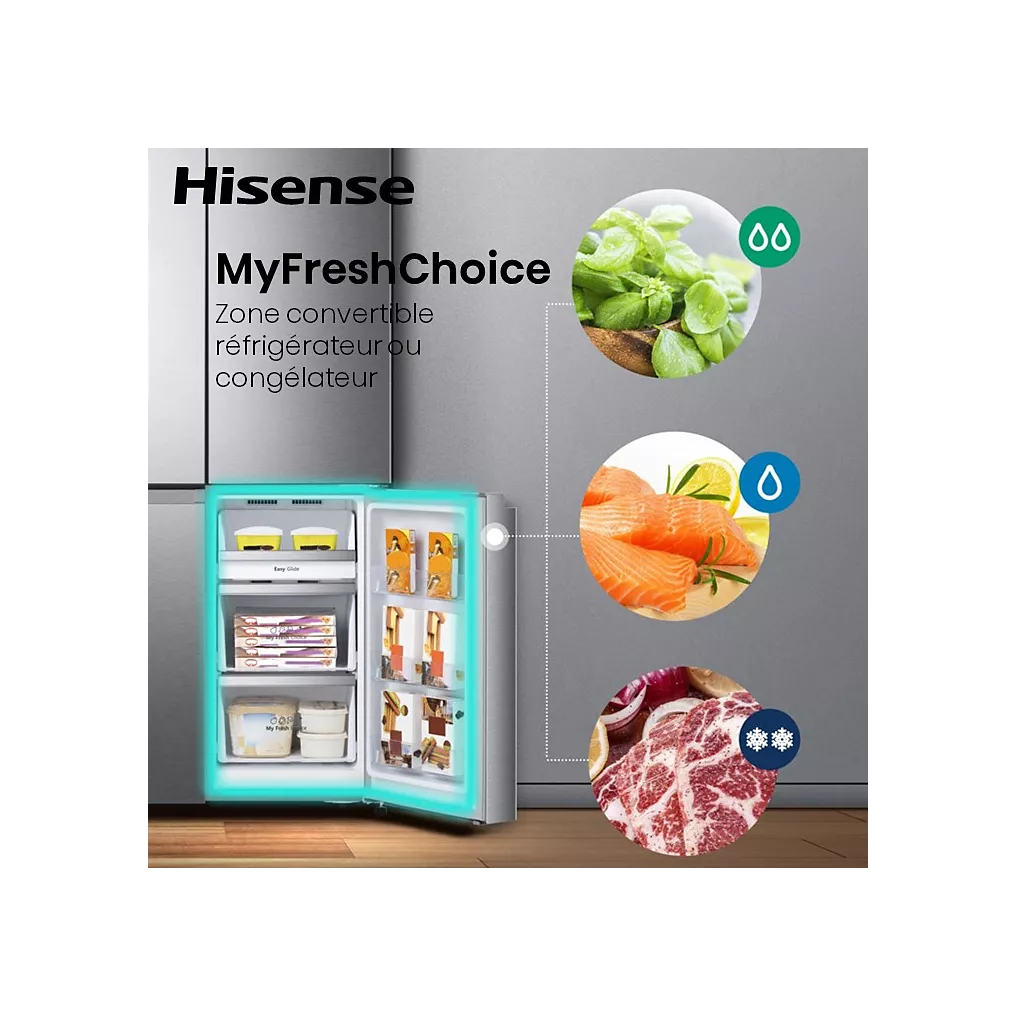 Réfrigérateur multi portes HISENSE RQ5P470SMIE – Image 4