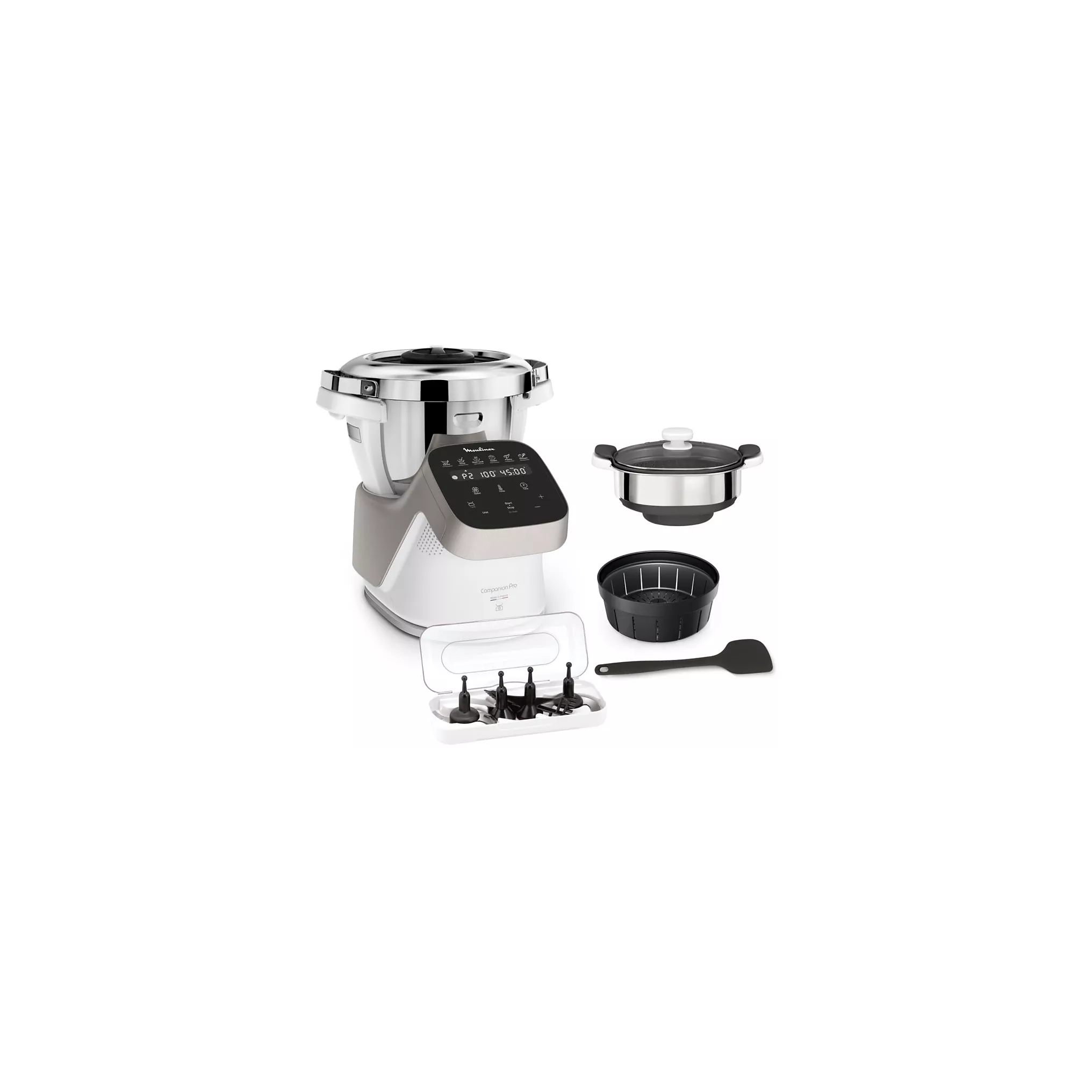 Robot cuiseur Moulinex companion pro + cuiseur vapeur YY5286FG