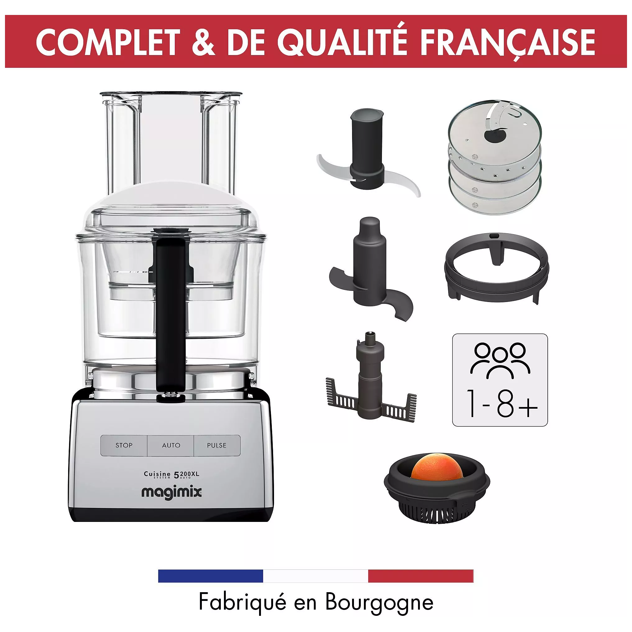 Robot multifonction Magimix CS 5200 XL Premium Chrome Brillant – Image 6