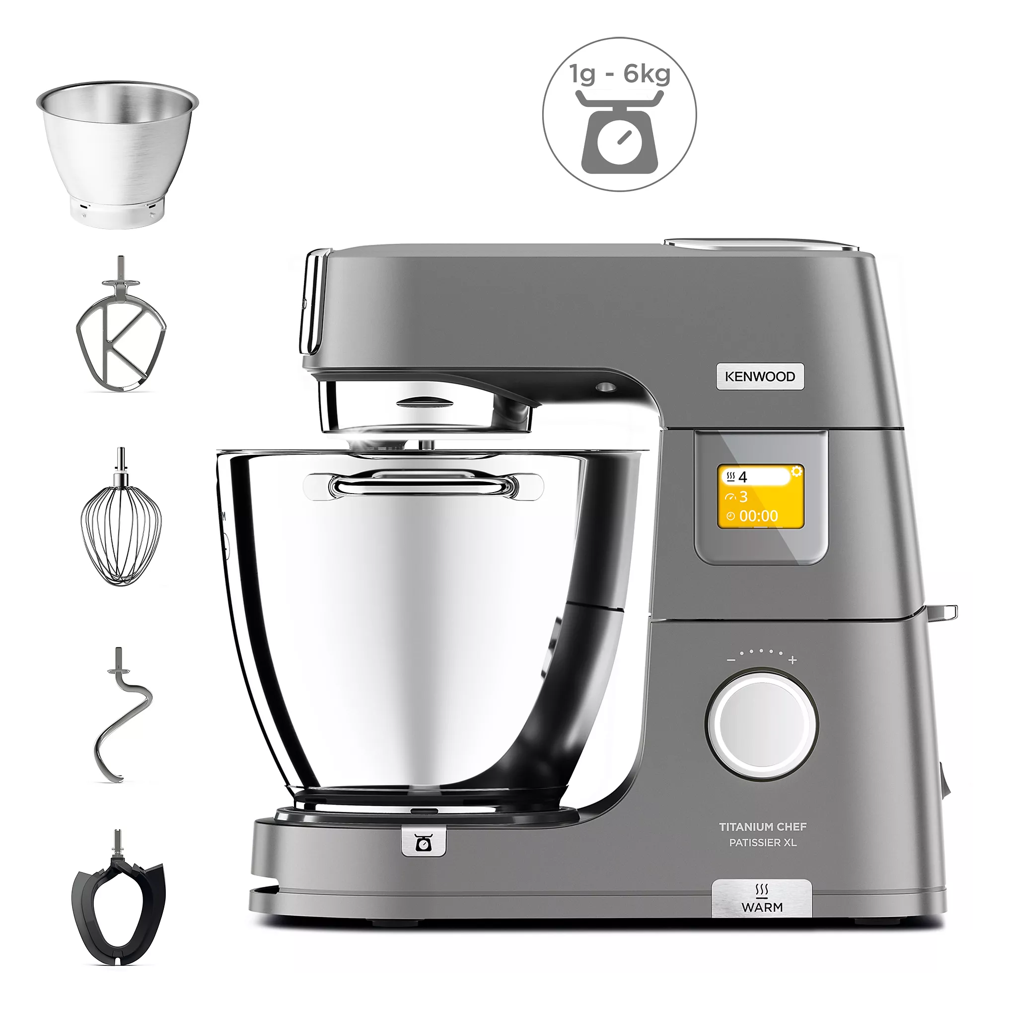 Robot pâtissier KENWOOD KWL90.009SI Titanium Chef Patissier XL