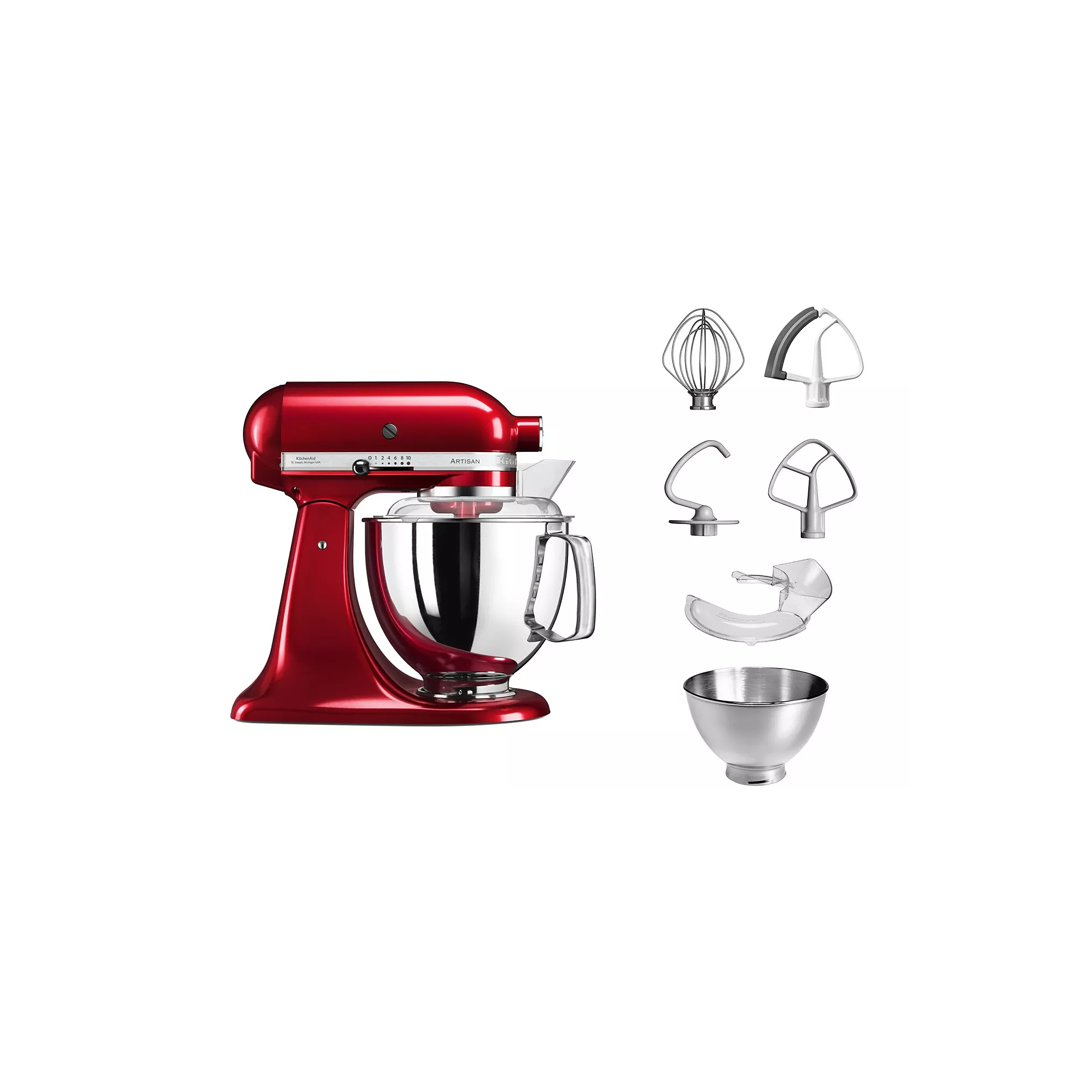 Robot pâtissier KITCHENAID 5KSM175PSECA ARTISAN Pomme d'Amour – Image 6