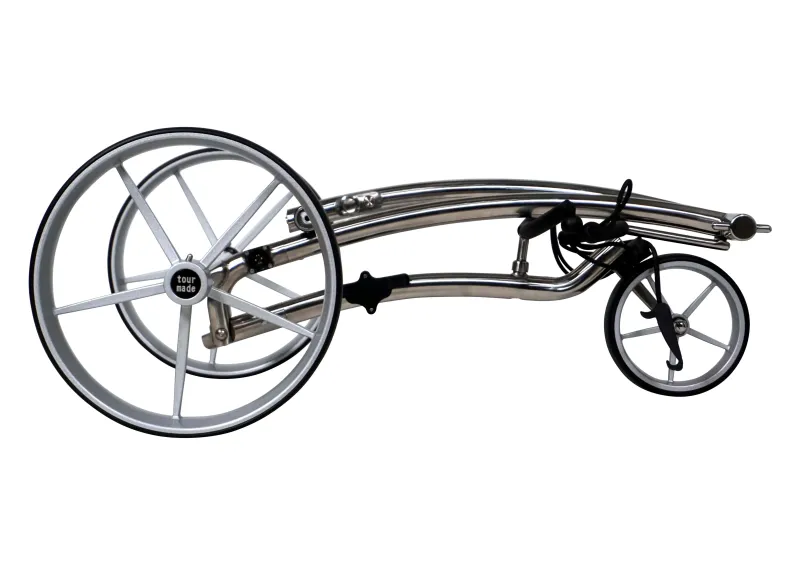 Tour Made Haicaddy HC9S Chariot de golf électrique cadre incurvé brossé – Image 4