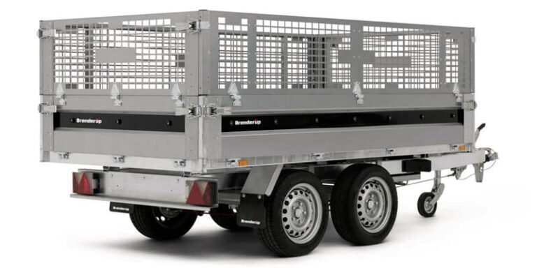 Remorque double essieux freinée 1500 kg benne Brenderup BT 4260SB1500 – Image 3