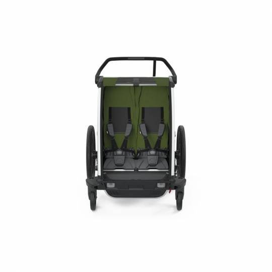 Chariot thule cab 2 Remorque Vélo pour 2 Enfants - cypress vert – Image 6