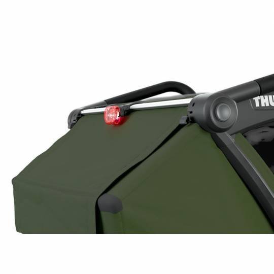 Chariot thule cab 2 Remorque Vélo pour 2 Enfants - cypress vert – Image 4
