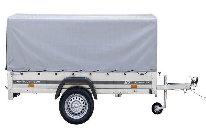 Remorque routière Garden Trailer 230 KIPP avec bâche haute, arceau et roue jockey 230x125 – Image 6