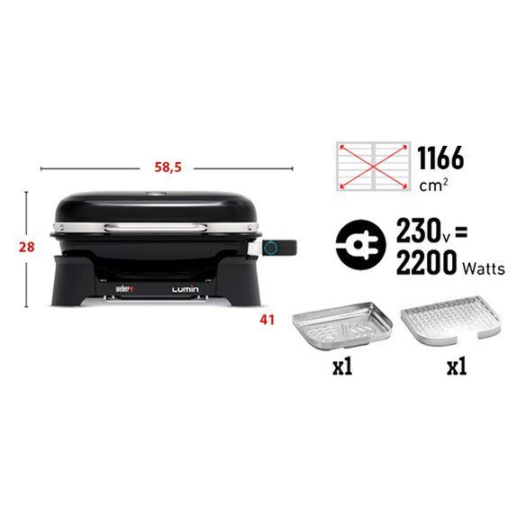 Barbecue électrique LUMIN Compact Weber – Image 5