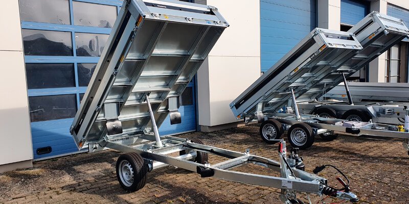 Remorque double essieux freinée 1500 kg benne Brenderup BT 4260SB1500 – Image 2
