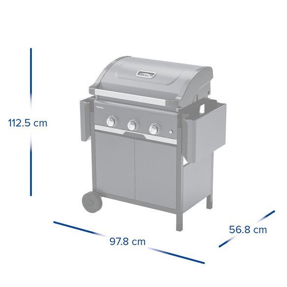 Barbecue gaz Select 3 LX Plus + plancha - Campingaz – Image 2