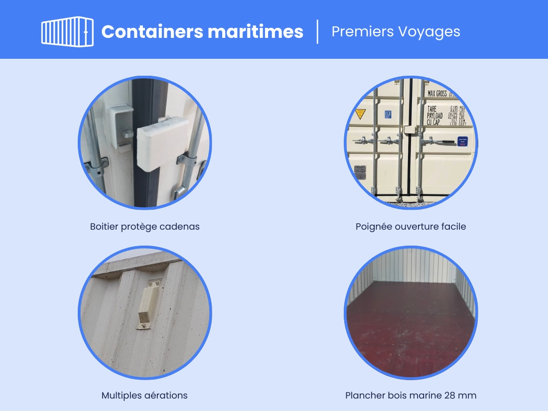 Container maritime 20 Pieds HIGH CUBE PREMIER VOYAGE – Image 3
