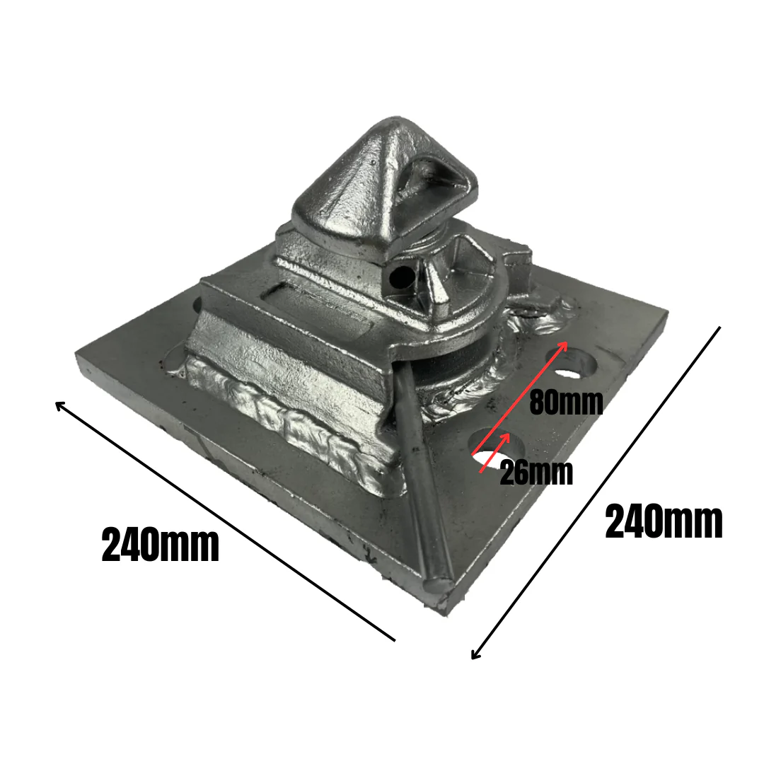 Twistlock soudé sur platine pour container – Image 5
